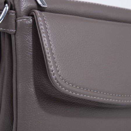 Cross-Bodi Bag on a zipper, beige color-3
