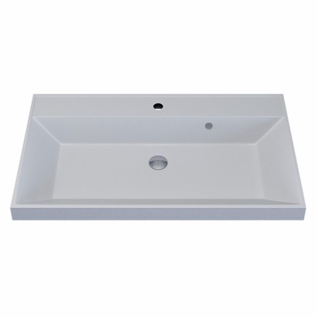Sink uperwood Classic Quartz 80 cm, quartz, white matte, jasmine-5