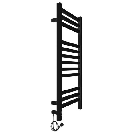 Two -heated towel rail Laris Astor ChKCh12, 350x900 mm, 12 crossbars, left, black-2