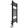 Two -heated towel rail Laris Astor ChKCh12, 350x900 mm, 12 crossbars, left, black