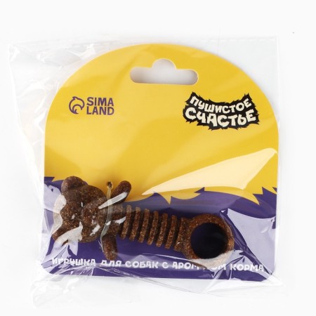 Chewing toy toy with the aroma of feed "Teddy bear", 9 x 4.5 cm-6