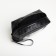 Cosmetic bag with lightning, black color