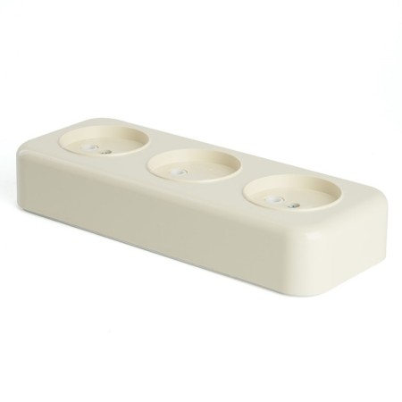 3-seater socket without grounding contact, 250V, 16A, IP20, PST16-50-20 (RA 16-344-BZ), SL 1022741-2