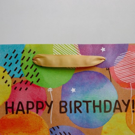 Package Gift Crafts Vertical, Packaging, Happy Birthday, Ml 23 x 27 x 11.5 cm-2