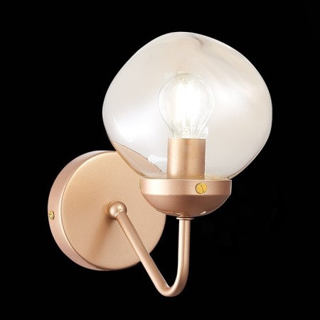 Wall lamp EVOLUCE. Sle155701-01. More. 1x40 W, E14, 12.5x21 cm, golden color-1