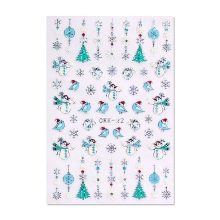 Nail stickers 9.5*6.5cm New Year CKK-22 Vygotokv COMP-1