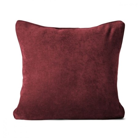 Decorative pillowcase "Tina", size 45x45 cm, burgundy color