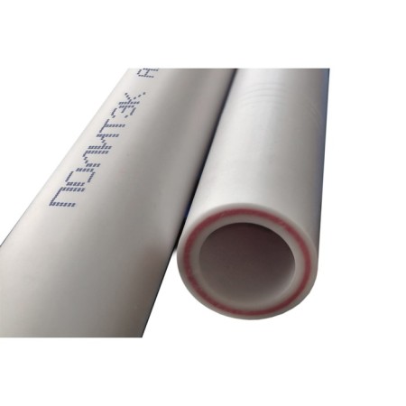 Polypropylene pipe "Politek" reinforced with fiberglass, d = 32x4.4 mm, PN20, 4 m, white