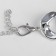 The necklace "Ground chain" is interspersed, the color is silver, 50 cm