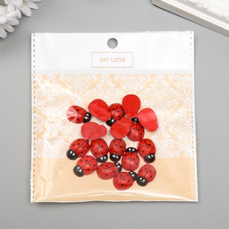 Decor for creativity wood "ladybugs" (set of 18 pcs) 1.9x1.4 cm-5