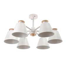 Chandelier 1064/6wt e27 60W white 75x75x50 cm Bayerlux