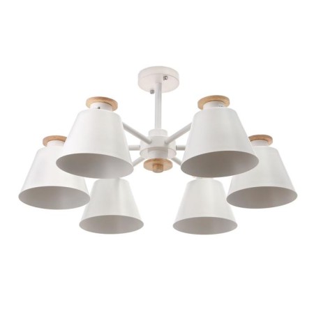 Chandelier 1064/6wt e27 60W white 75x75x50 cm Bayerlux