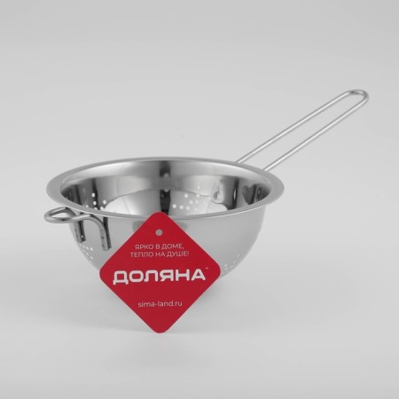 A colander made of stainless steel of the India, 750 ml, d = 16 cm, a long handle-4