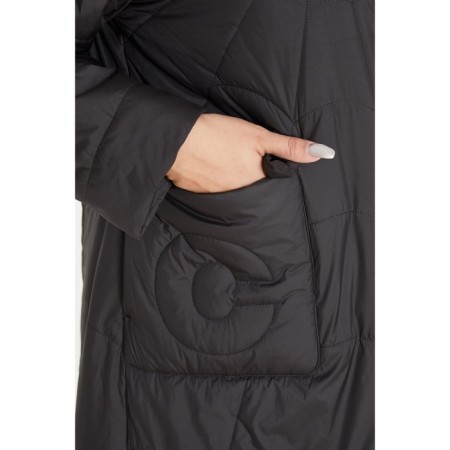 Female coat, size 60, black color-5