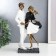Polystone souvenir "in love with white clothes, with a palactin" 25x10x13 cm