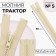 Lightning "Tractor", No. 5, detachable, castle machine, 50 cm, beige color