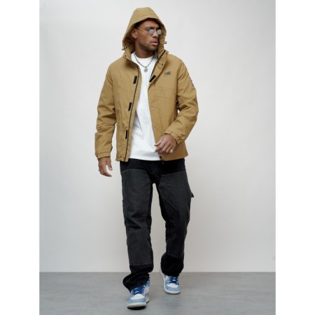 Sports male jacket, size 50, beige color-5