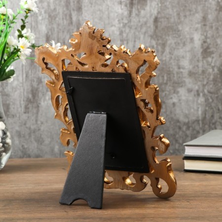 Photo frame Polystone 10x15 cm "Veles" gold 27.3x19 cm-3