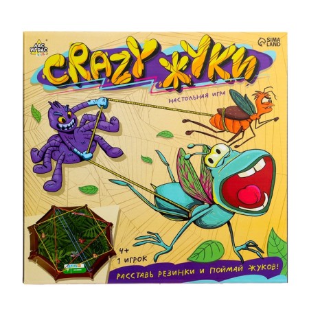 Board game "Crazy Beetles", 1 player, 4+-8