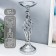 Summary metal per 1 candle "plexus" silver 40x14x15 cm