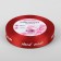 A satin ribbon "Hand Made", 15 mm × 23 ± 1 m, red color