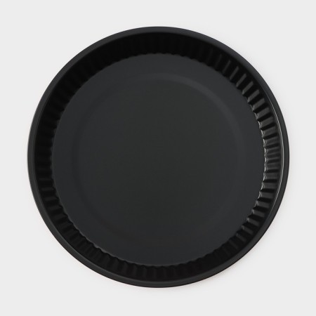 Baking a baking center "Renard. Corrugated circle ”, d = 25 cm, anti -stick coating, red color-2
