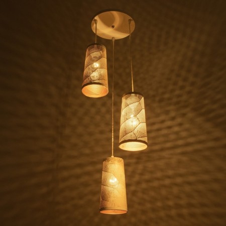 Lamp Bayerlux "Plaza" 3he27 40W white gold 30x30x24-90cm-2