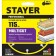 The cut-off disk for Ushm STAYER 36860-115, on wood, 115 x 22.2 mm