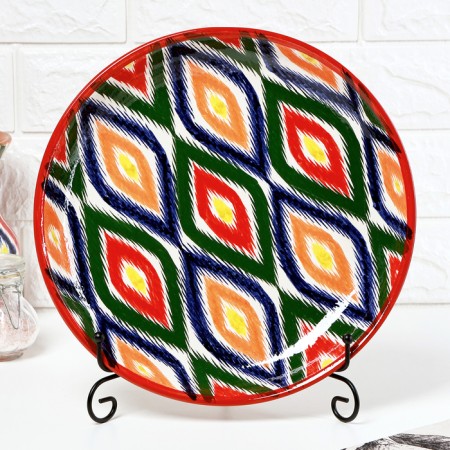 Lryagan Round Rishtan Ceramics 28 cm, Atlas in Dagger Pack-2
