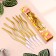 Candles for Cake "Serpentine" 6 pcs, cocktail, gold