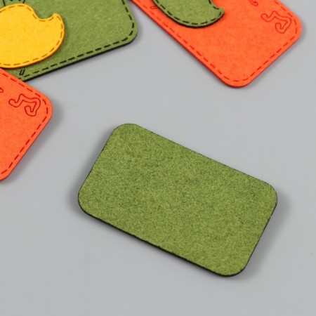 Decor for creativity claims. suede "chicken in the crown" mix 5.5x3.4 cm-2