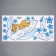 Sticker Plastic Interior color "Sleeping Bear for a month, among stars" 30x60 cm