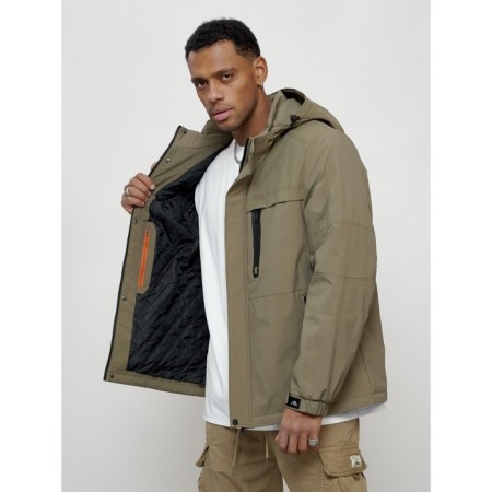 Male spring jacket, size 48, light green color-3