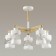 Bonnie chandelier, e27 5x60W, white color, tree