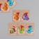 Cardboard "snake", craft, set of 10 pcs (5 types) 4x6 cm