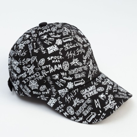 Minaku cap with inscriptions, black color, rr 58