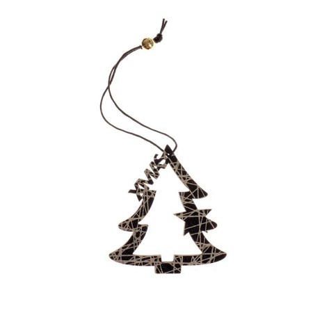 New Year's suspension "Christmas tree" 7 × 8 cm-2