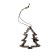 New Year's suspension "Christmas tree" 7 × 8 cm