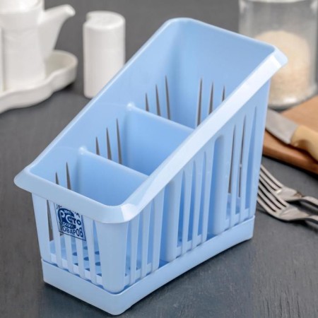 Plastic Center Tining Devices stand "Lily", 3 sections, pallet, color mix-3