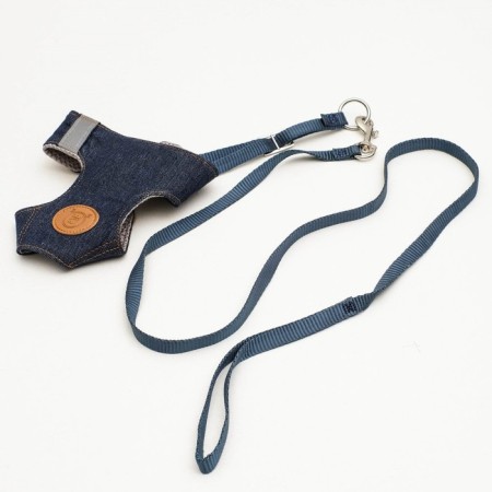 Set "Reflex", size M, leash 95 cm, fire 20-58 cm, jeans-6