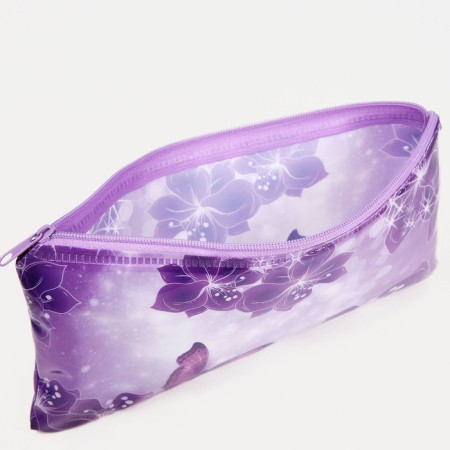 Lightning cosmetic bag, PVC, purple color-2