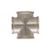 Cross "CTM", 1/2 ", nickelized brass