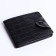 Male purse on a magnet, black color