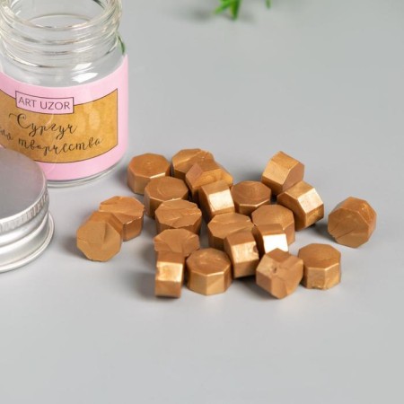 Surgut in granules in the jar of "octagonal" light gold 9 g 4.5x3x3 cm-1