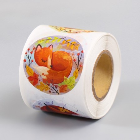Stick Paper "Warm Autumn" d = 3.8 cm 252 pcs in the roll-6