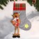 A toe for gifts "moose with long legs, asterisk" 26x39 cm, gray