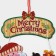 Decorative decoration (suspension) "Santa Claus on the sled" 43.5x30.5 cm