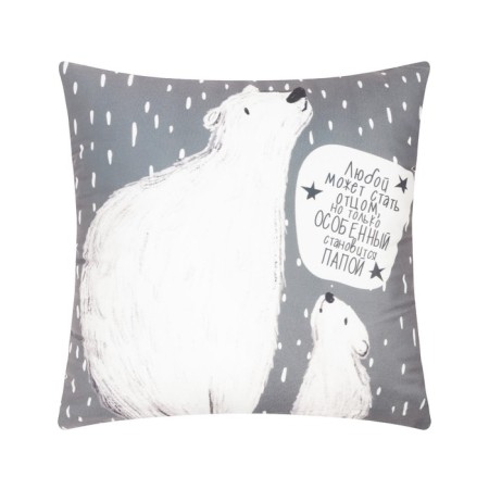 Pillow Ethel "Bear" 40x40 cm, velor, 100% p/e-1