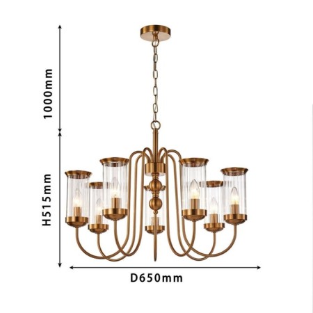 Suspension chandelier Energy 650 mm, E14 280W-2