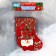 Nosok for gifts "Snowman, Potal" 11x16 cm, red